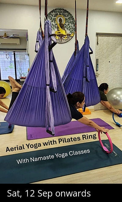 Aerial Yoga With Pilates Props