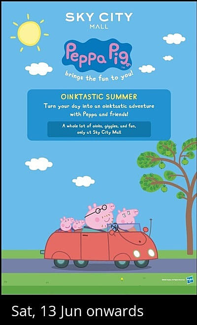 Peppa Pig at Sky City Mall
