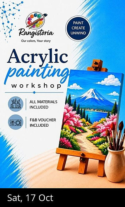Cherry Blossom Path - Acrylic Painting Workshop