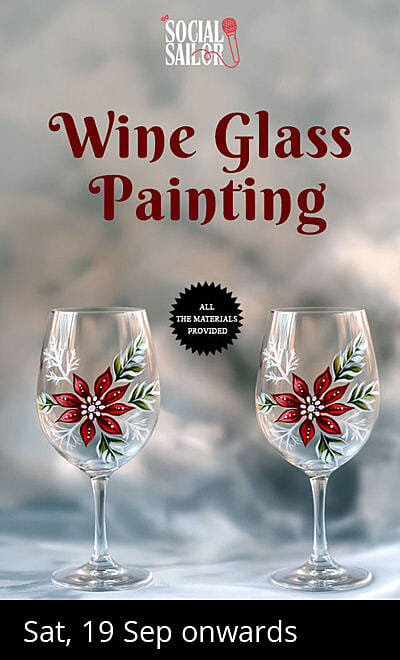 Wine Glass Painting - Mumbai