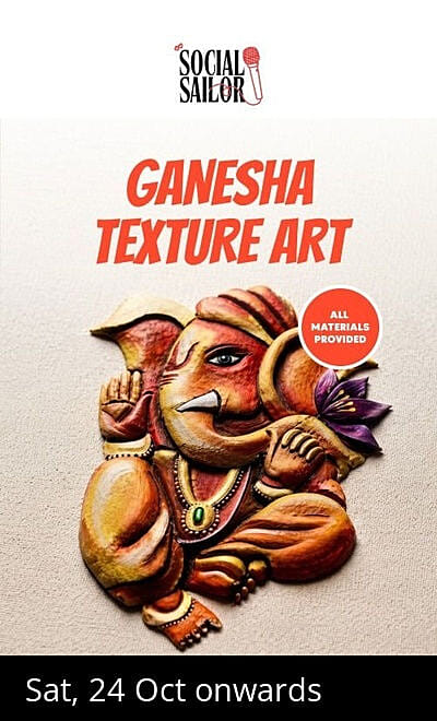 Ganesha Texture Art - Mumbai