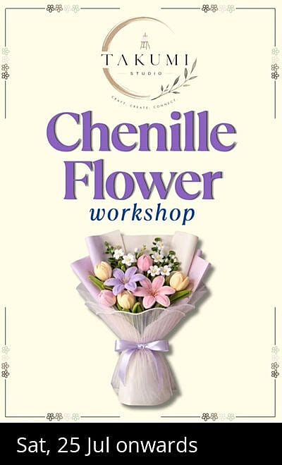 The Chenille Flower Workshop by Takumi Studio