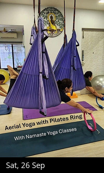 Aerial Yoga With Pilates Props