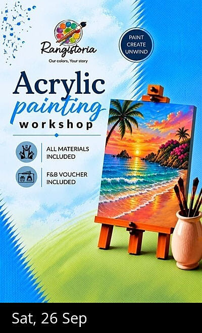Tropical Sunset Cove - Acrylic Painting Workshop