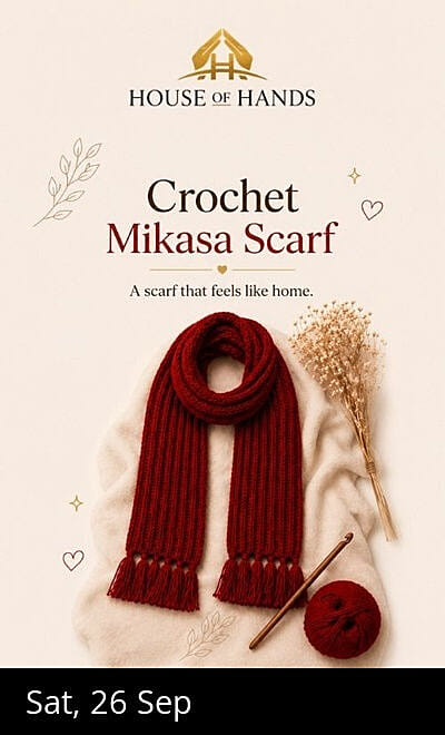 Crochet Mikasa Scarf Workshop