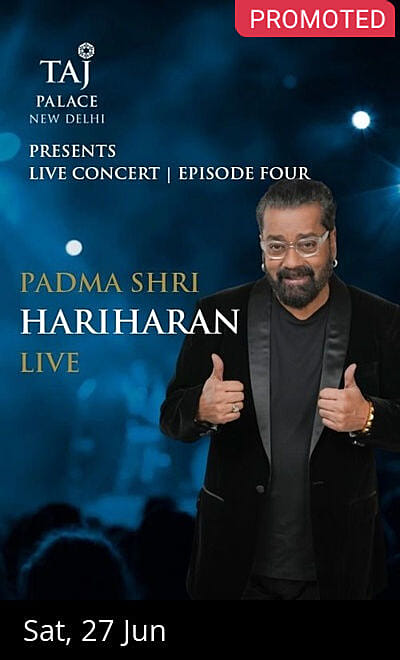 Taj Palace Delhi Presents Padmashri Hariharan Live