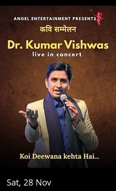 Dr. Kumar Vishwas live in Kavi Sammelan Concert