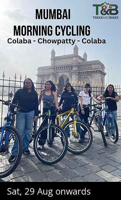 Mumbai Morning Cycling Ride - Treks and Bikes