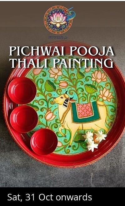 Pichwai Pooja Plate - Kalaantara