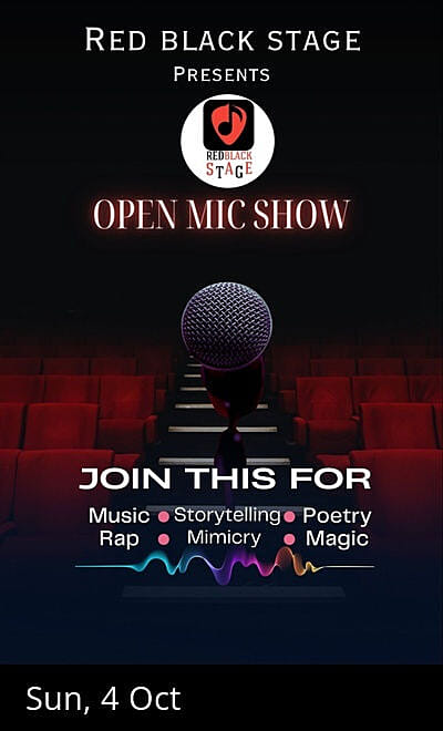 Open mic by Redblackstage
