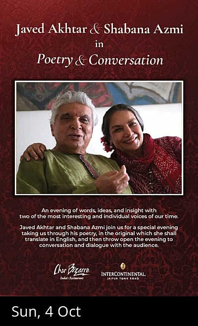 Javed Akhtar & Shabana Azmi: Poetry & Conversation