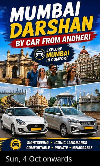 Mumbai Darshan by Car from Andheri