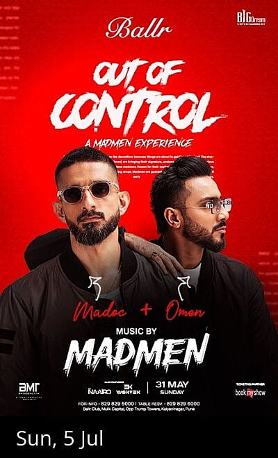 MADMEN - OUT OF CONTROL INDIA TOUR