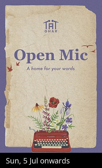 Ghar - An Open Mic For Words By Tape A Tale