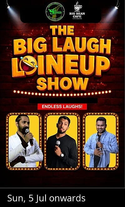 The Big Laugh Lineup Show@BigBean Cafe Indiranagar