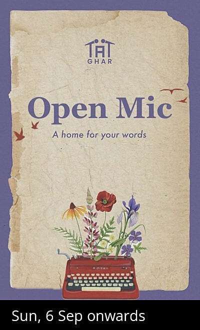 Ghar - An Open Mic For Words By Tape A Tale