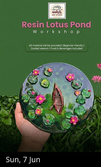 Lotus pond in resin