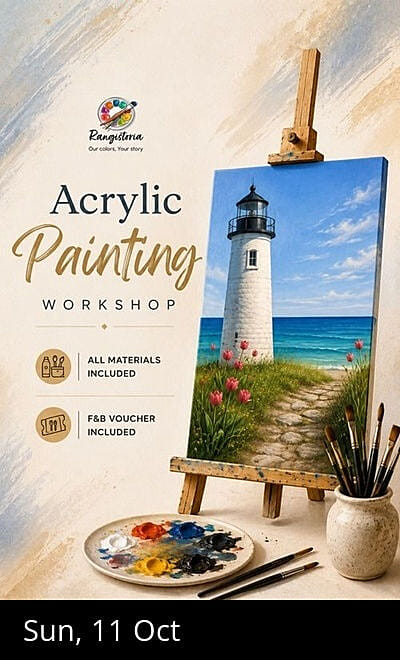 Lighthouse Tulips - Acrylic Painting Workshop
