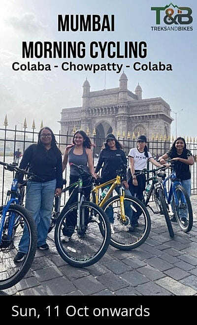 Mumbai Morning Cycling Ride - Treks and Bikes
