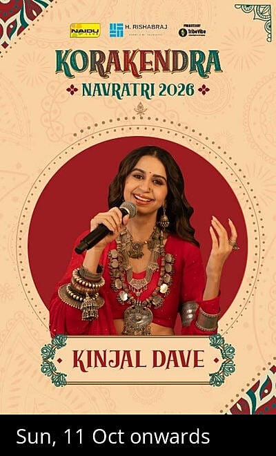 Korakendra Navratri 2026 with Kinjal Dave