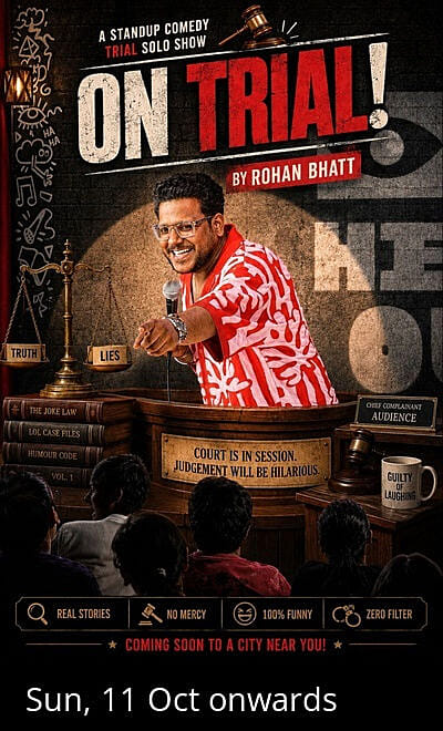 On Trial! - a Standup Comedy Trail Solo Show