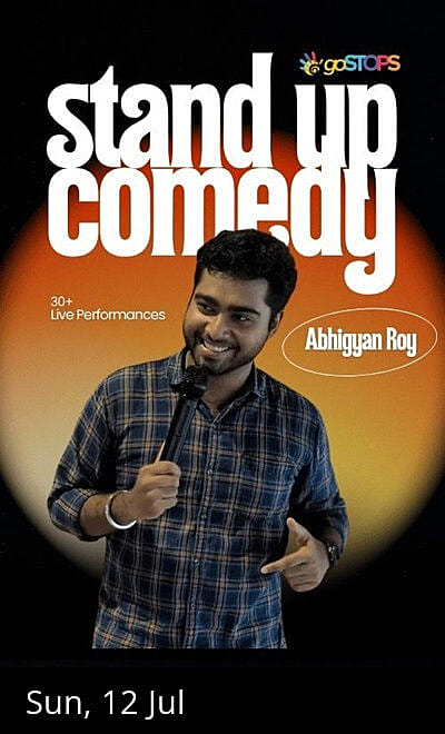 Stand Up Comedy by Abhigyan Roy at goSTOPS Vagator