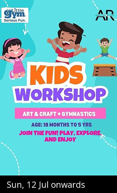 Kids Workshop: Art, Craft & Gymnastics Fun