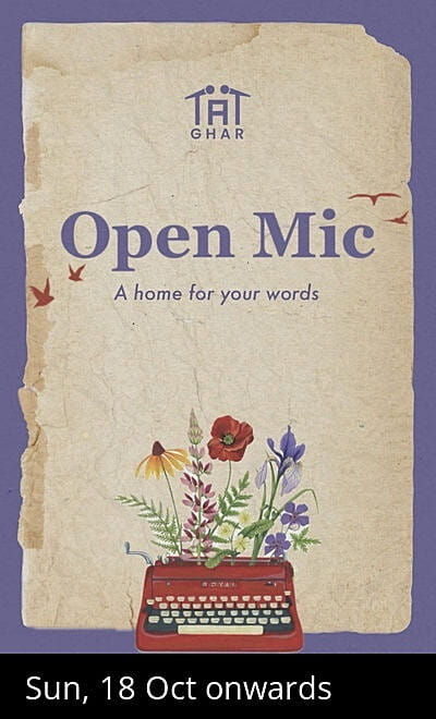 Ghar - An Open Mic For Words By Tape A Tale