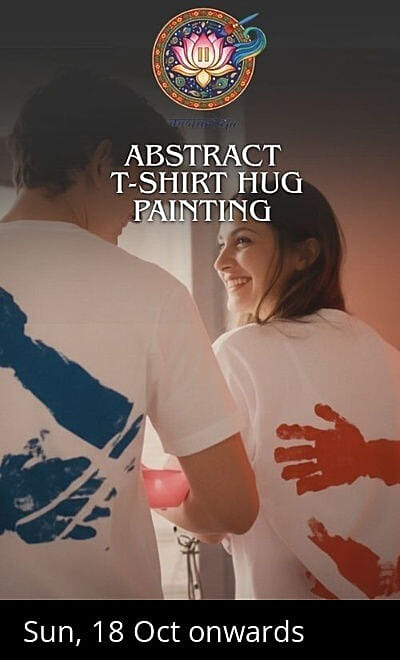 Abstract T-shirt Hug Painting Date - Kalaantara