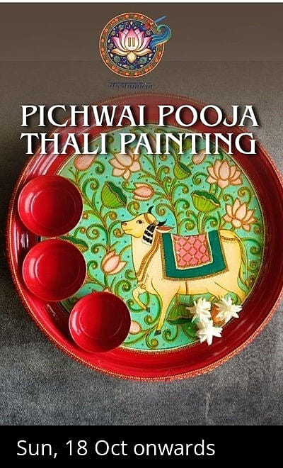 Pichwai Pooja Plate - Kalaantara