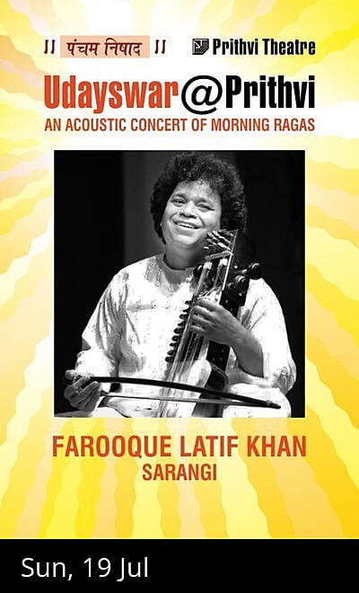 Udayswar@Prithvi: FAROOQUE LATIF KHAN - SARANGI