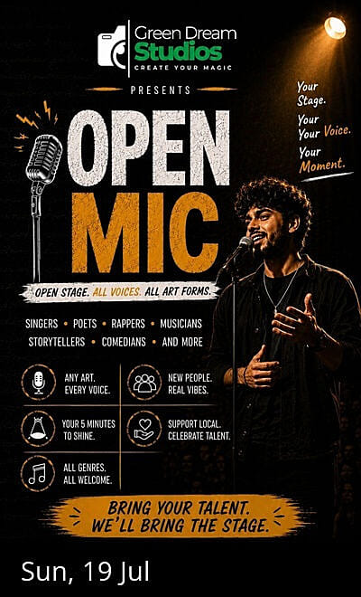 Open Mic Night By Green Dream Studios