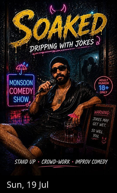 Soaked - Dripping with Jokes, Monsoon Comedy Show
