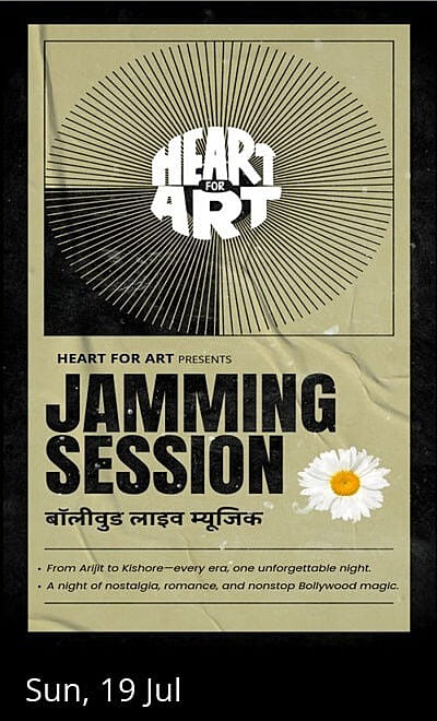 Bollywood Jamming with Heart for Art