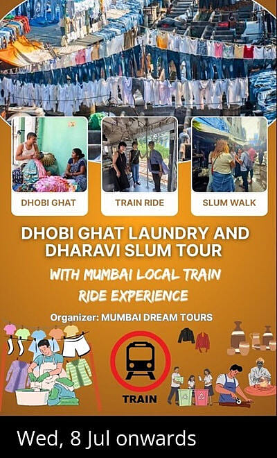 Dhobi Ghat Laundry and Dharavi Slum Tour