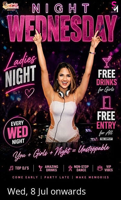 Night Vibes Wednesday Ladies Spacial