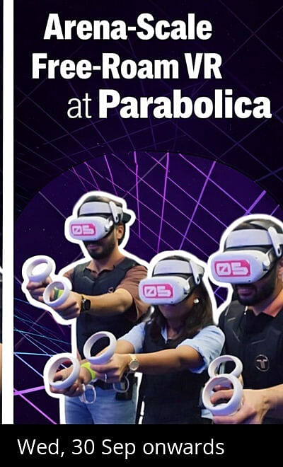 Arena-Scale Free-Roam VR Experience at Parabolica