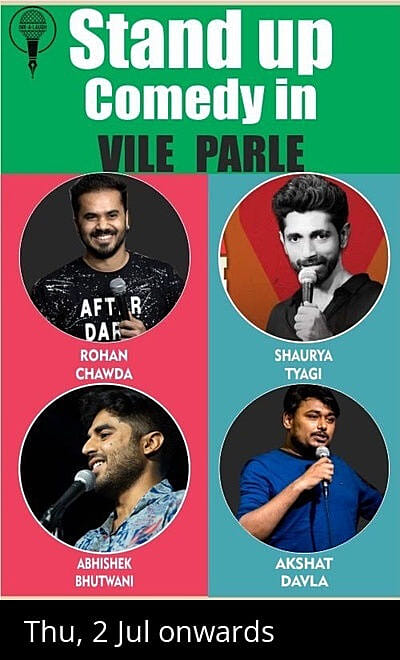 Stand Up Comedy Show in Vile Parle