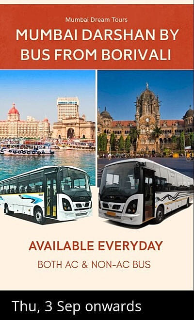 Mumbai Darshan by Bus from Borivali