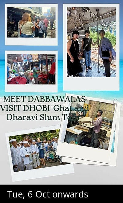 Meet Dabbawalas visit Dhobi Ghat and Slum Tour