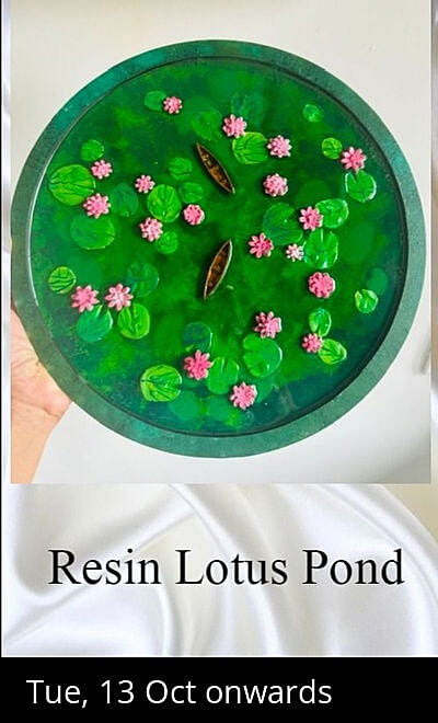 Resin Lotus Pond