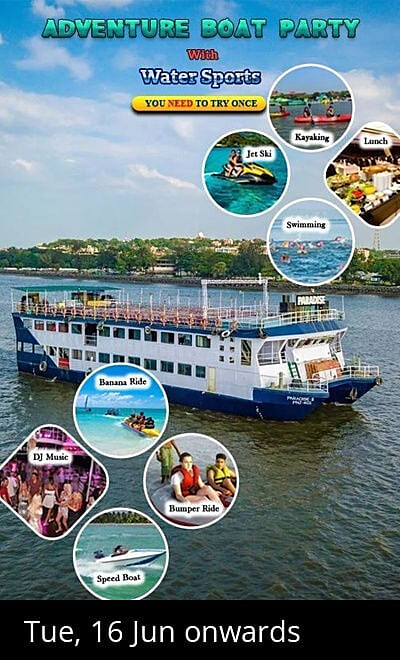 Goa Lunch Cruise Party with Water Sports