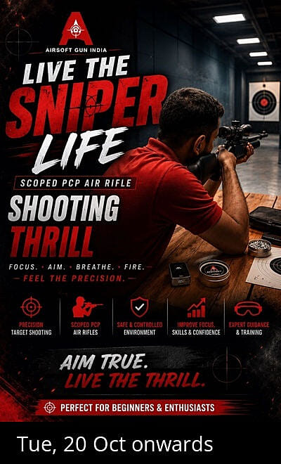 Live the Sniper Life Scoped Air rifle Shooting