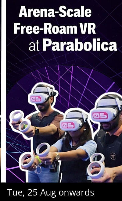 Arena-Scale Free-Roam VR Experience at Parabolica