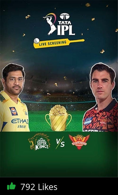 IPL T20 2025 Live Screening-(CSK VS SRH)