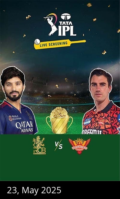 IPL T20 2025 Live Screening-(RCB VS SRH)