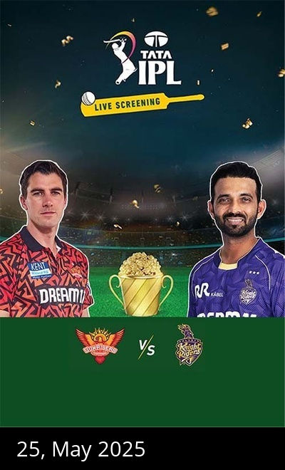IPL T20 2025 Live Screening-(SRH VS KKR)