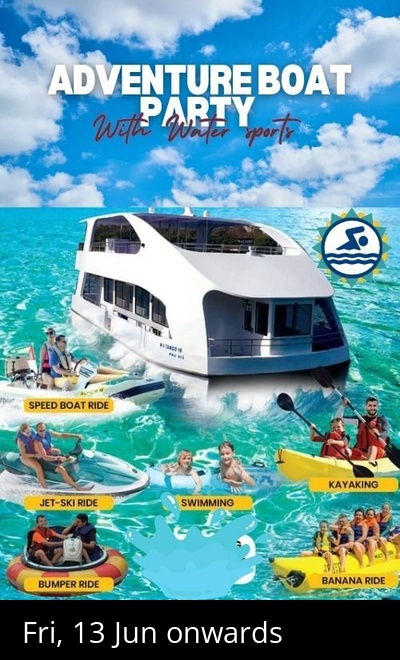 Adventure Boat Party with Watersports 