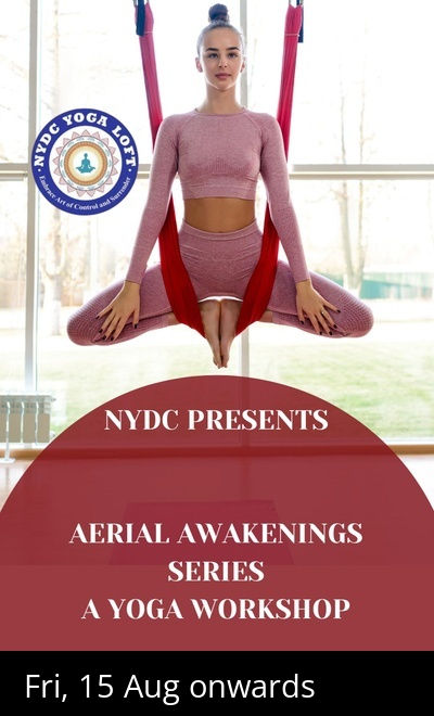 Aerial Awakenings Series A yoga workshop By NYDC