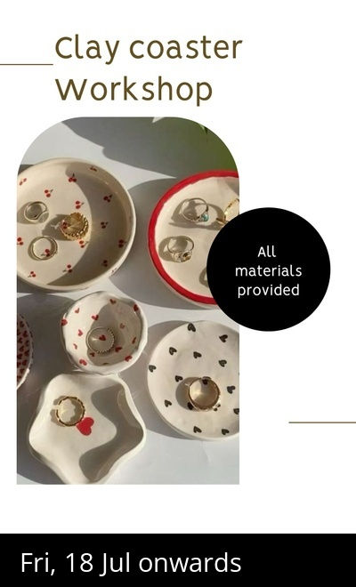 Clay coaster workshop